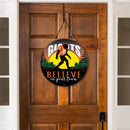 San Francisco Giants Bigfoot Round Door Decor with Hanging Rope, 18x18