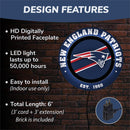 New England Patriots, Metal Lite, Round