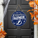 Tampa Bay Lightning Halloween Round Door Decor with Hanging Rope, 18x18