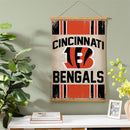 Cincinnati Bengals, Canvas Wall Tapestry, Medium, 36x24