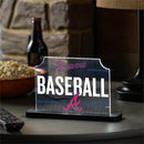 Atlanta Braves Baseball Rectangle Desklite LED Decor