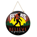 Philadelphia Flyers Bigfoot Round Door Decor with Hanging Rope, 18x18