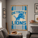 Detroit Lions, Canvas Wall Tapestry, Large, 54x36