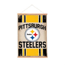 Pittsburgh Steelers, Canvas Wall Tapestry, Medium, 36x24