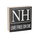 State Wooden Plock New Hampshire 6x6"