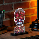 St Louis Cardinals Baseball Sugar Skull Desklite LED Decor