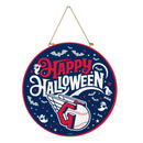 Cleveland Guardians Halloween Round Door Decor with Hanging Rope, 18x18