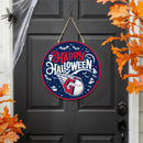 Cleveland Guardians Halloween Round Door Decor with Hanging Rope, 18x18