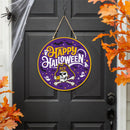 East Carolina University Halloween Round Door Decor with Hanging Rope, 18x18