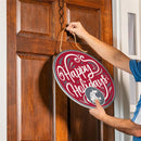 Washington State University Holiday Round Door Decor with Hanging Rope, 18x18