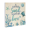 Blue Coastal Indoor Wall Decor, A Little Sand, 12" L x 12" H