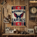 Washington Capitals, Canvas Wall Tapestry, Medium, 36x24