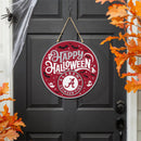 University of Alabama Halloween Round Door Decor with Hanging Rope, 18x18