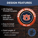 Auburn University, Metal Lite, Round