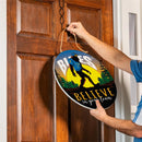 St Louis Blues Bigfoot Round Door Décor with Hanging Rope, 18x18