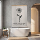 Heart of the Home Indoor Wall Décor Canvas Tapestry, Let Your Hope Grow Roots 52"X 36" Canvas Tapest