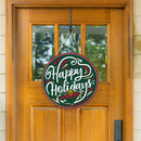 Minnesota Wild Holiday Round Door Decor with Hanging Rope, 18x18