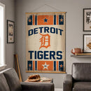 Detroit Tigers, Canvas Wall Tapestry, Large, 54x36