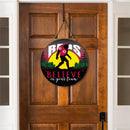 Cincinnati Reds Bigfoot Round Door Decor with Hanging Rope, 18x18