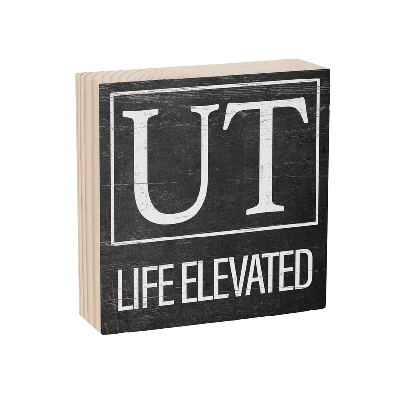 State Wooden Plock Utah 6x6"