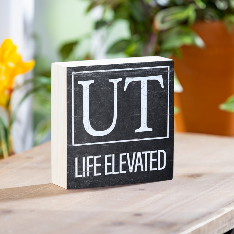 State Wooden Plock Utah 6x6"