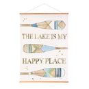 Seaside Retreat Indoor Wall Décor Canvas Tapestry, The Lake Is My Happy Place 52"X 36" Canvas Tapest