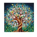 Harvest Blossom Tree Of Life Wall Decor, 12"x12"