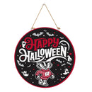 University of Wisconsin-Madison Halloween Round Door Decor with Hanging Rope, 18x18