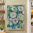 Hillside Pasture Indoor Wall Decor Canvas Tapestry, Floral Bouquet 52"X 36" Canvas Tapestry