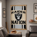 Las Vegas Raiders, Canvas Wall Tapestry, Large, 54x36