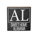 State Wooden Plock Alabama 6x6"