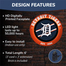 Detroit Tigers, Metal Lite, Round
