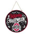 Ohio State University Halloween Round Door Decor with Hanging Rope, 18x18