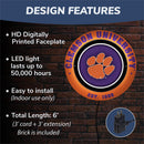 Clemson University, Metal Lite, Round
