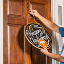 University of Tennessee Holiday Round Door Decor with Hanging Rope, 18x18