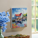 Coastal Wooden Wall Art Dock 12x12"