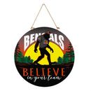 Cincinnati Bengals Bigfoot Round Door Decor with Hanging Rope, 18x18