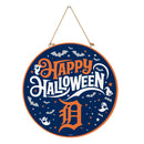 Detroit Tigers Halloween Round Door Decor with Hanging Rope, 18x18