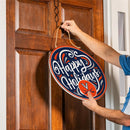 University of Virginia Holiday Round Door Decor with Hanging Rope, 18x18