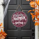 Mississippi State University Halloween Round Door Decor with Hanging Rope, 18x18