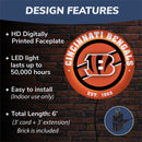 Cincinnati Bengals, Metal Lite, Round