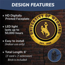 University of Wyoming, Metal Lite, Round