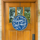 Kansas City Royals Holiday Round Door Decor with Hanging Rope, 18x18