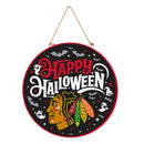 Chicago Blackhawks Halloween Round Door Decor with Hanging Rope, 18x18