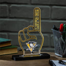 Pittsburgh Penguins Hockey Foam Finger Desklite LED Decor