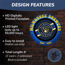 Milwaukee Brewers, Metal Lite, Round