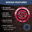 Arizona Cardinals, Metal Lite, Round