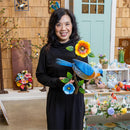 What She Shed Indoor Wall Decor, Metal & Glass, Bird on Branch Wall Art