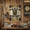 Vegas Golden Knights, Canvas Wall Tapestry, Medium, 36x24