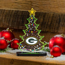 Green Bay Packers NFL Football Holiday Tree Desklite LED Decor